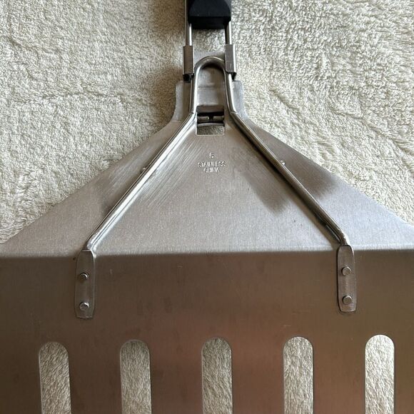 Mr. BBQ Stainless Steel Oversized Spatula with Folding Handle camping tailgate - Picture 7 of 10